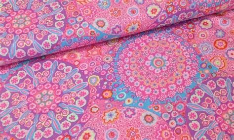 mauve and metalic gold cotton fabric|Kaffe Fassett Collective Millefiore Mauve, Fabric by the Yard.